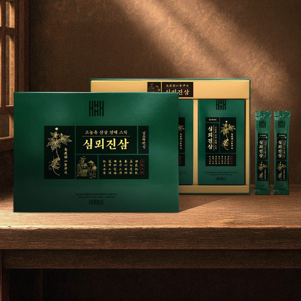 Kim Sohyeong Tinh Chất Nhân Sâm Núi Tự Nhiên Cao Cấp Simmoejinsam Dạng Thanh 20g 30 Gói _ Sản Xuất Tại Hàn Quốc